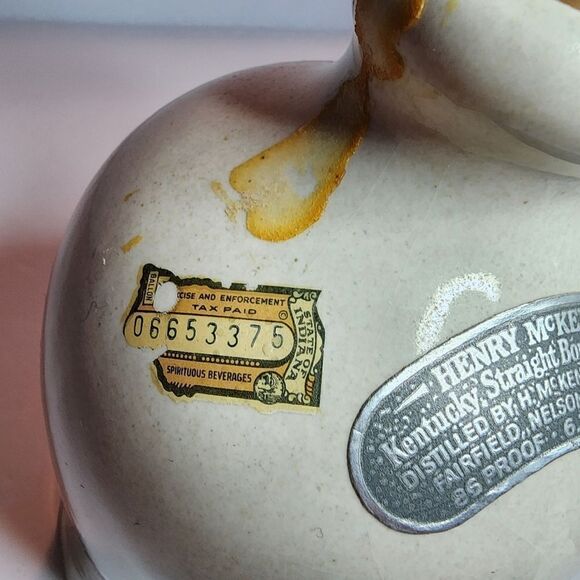 Vintage Henry Mckenna Kentucky Bourbon Whiskey Jug Half Gallon U.S. Empty - Picture 2 of 8